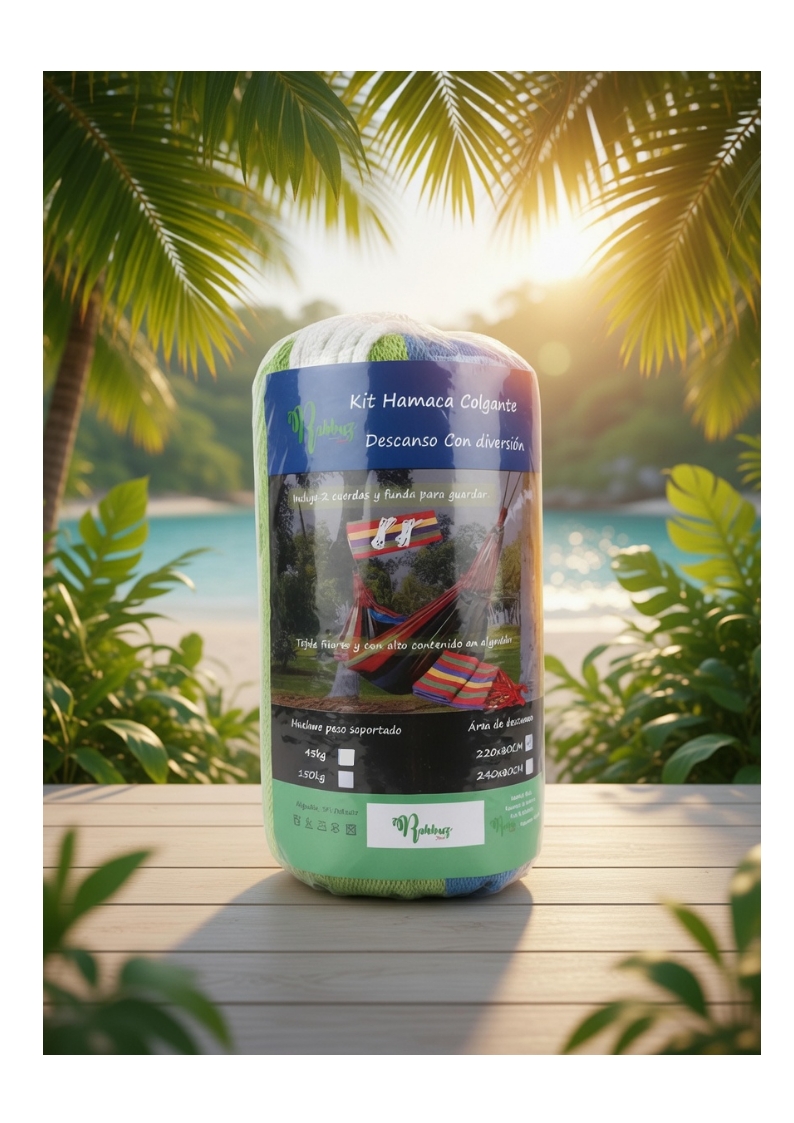Hamaca Azul en packaging