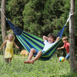 Hamaca Colgante Infantil Evolutiva (2–14 años) | Tono Azul